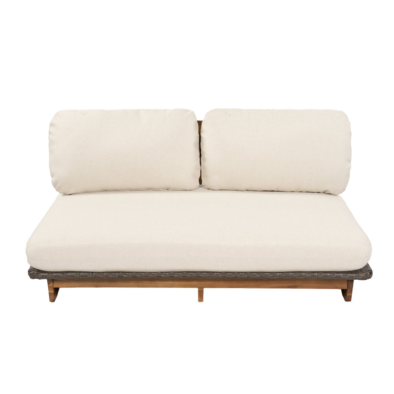 Brisa 51.97 " W Straight Patio Sofa with Cushions