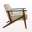 Structure en bois massif brun clair Modern Home Furniture 1pc-1780861590