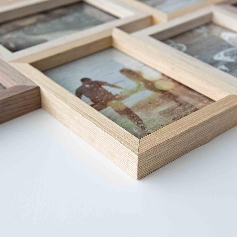 Amenia Brown Solid Wood Picture Frame - Set of 10