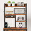 Table de chevet moderne avec tablettes de rangement, tiroirs, éclairage à DEL et station de charge USB, table de bout de chevet pour la chambre à coucher-406431525-406431527