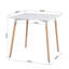 Acushnet Solid Wood Base Dining Table-1569150039