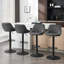 Adjustable Height Counter Stool with Metal Frame