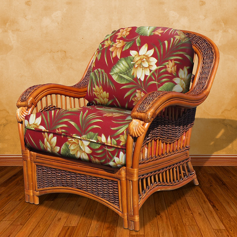 Fauteuil de 34,5 po de largeur Pritchett, Fleurs du boisé