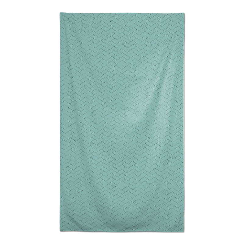 Woven Texture Cream 3 Tablecloth, Teal
