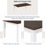 Solid Wood Top Dining Set-1252734504-1252734510