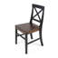 Chaises de salle à manger en bois d'acacia Farmhouse, noyer (ensemble de 2)-1037008251