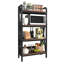 Tablettes de rangement 56,30 "Bakers Rack à 4 niveaux en métal et en bois