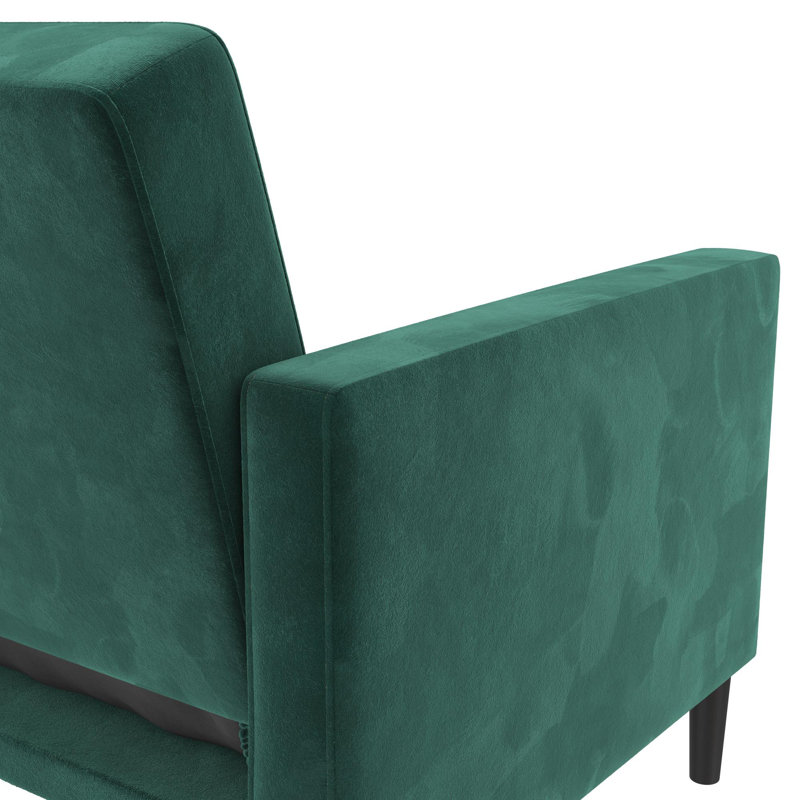 Upminster 3 Seater Faux Leather Sofa, Green 