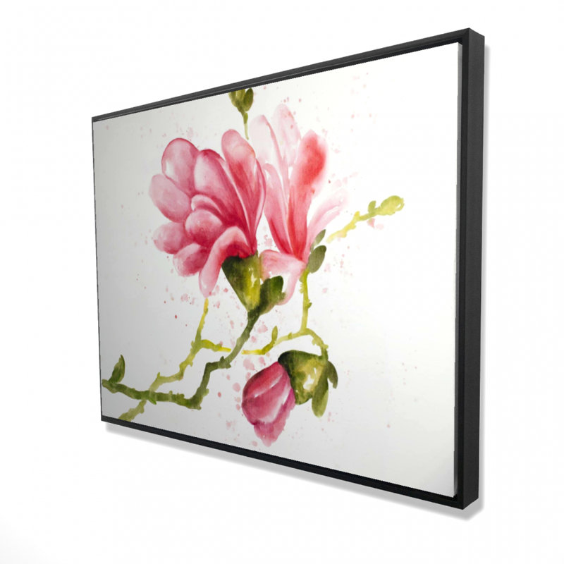 Magnolia Flowers Print On Canvas