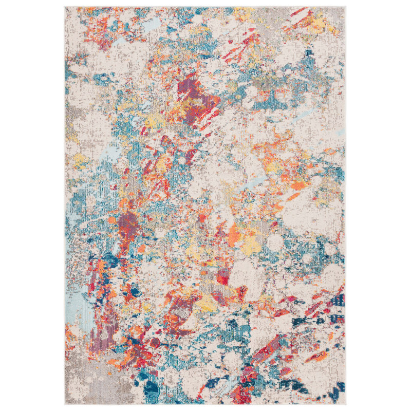 Caternia Performance Abstract Rug, Rectangle 9' x 12'