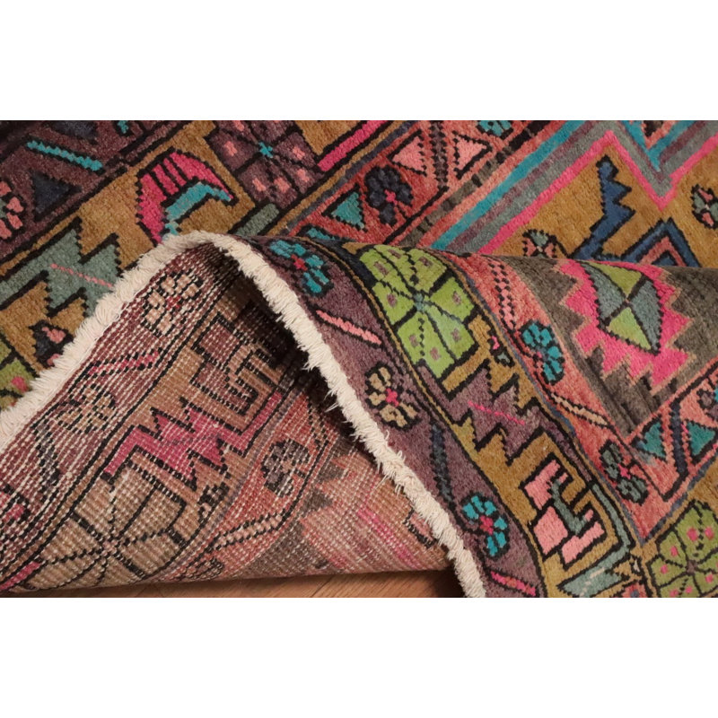 Tapis de couloir traditionnel en laine rétro 3 x 10