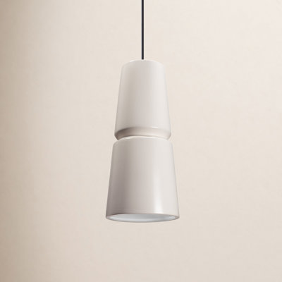 Logan Dimmable Ceramic Single Light Pendant