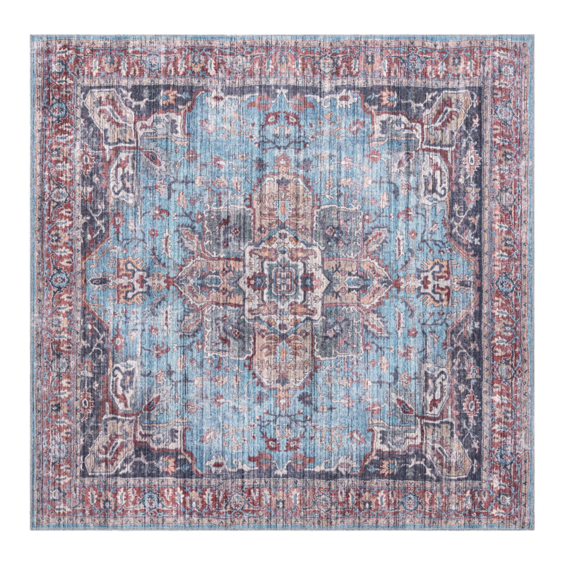 Heffington Oriental Indoor Rug, Square 7'3" x 7'3"