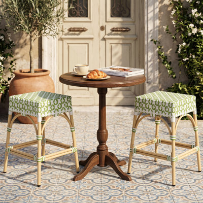 Tabourets de bar en polyuréthane tissé Coastal
