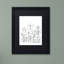 « simple fleur doodle », impression sur toile encadrée-19607711-19607708