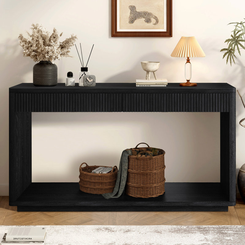 Console industrielle 60 po, Noir