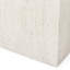 L 31,11 po x P 15,59 po H 16 po Béton léger - Oxyde de magnésium blanc pour panier d'extérieur