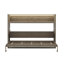 Armoire lit escamotable avec bureau, lumière DEL et station de charge USB, cadre de lit d'armoire simple TG, lit escamotable horizontal
