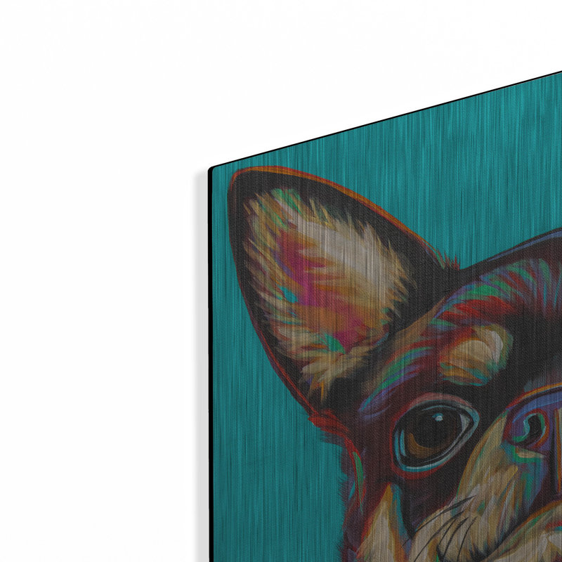 "Chihuahua bleu foncé" par Carolee Vitaletti, H 24 po x l 24 po