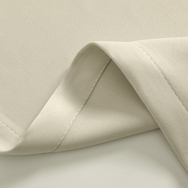 Outdoor Blackout Curtain Single Panel, 100" W x 96" L, Beige