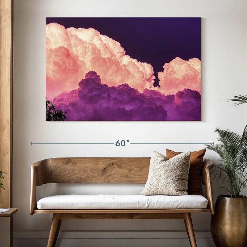 Alvord, nuages de tempête brillants, H 34 po x l 51 po