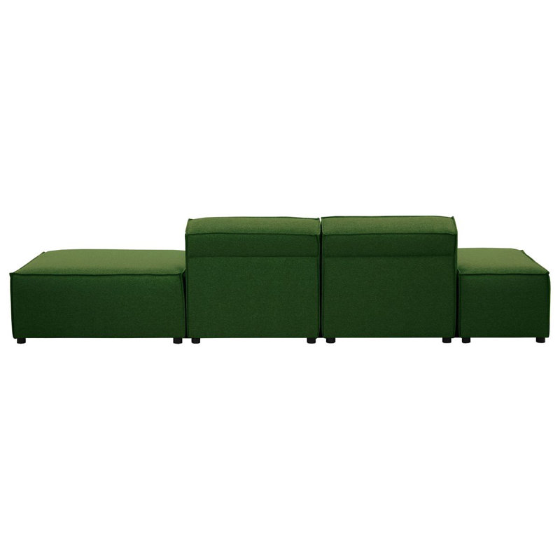 Rickart 4 Seater Sofa, Green