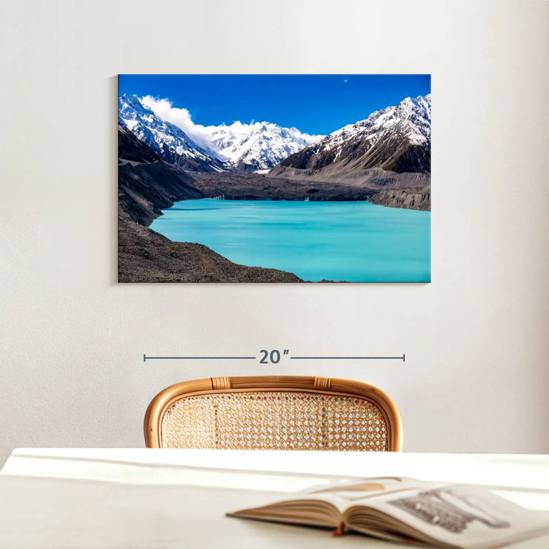 Bleu Nicci, lac Tasman, H 16 po x l 24 po