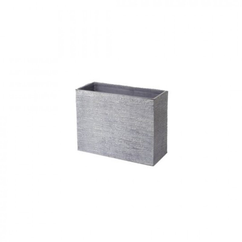 Rustic Gray Resin Planter