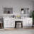 103 " W Freestanding Standard Free Standing 2 Double Vanity Bathroom Vanity With Top-111107766