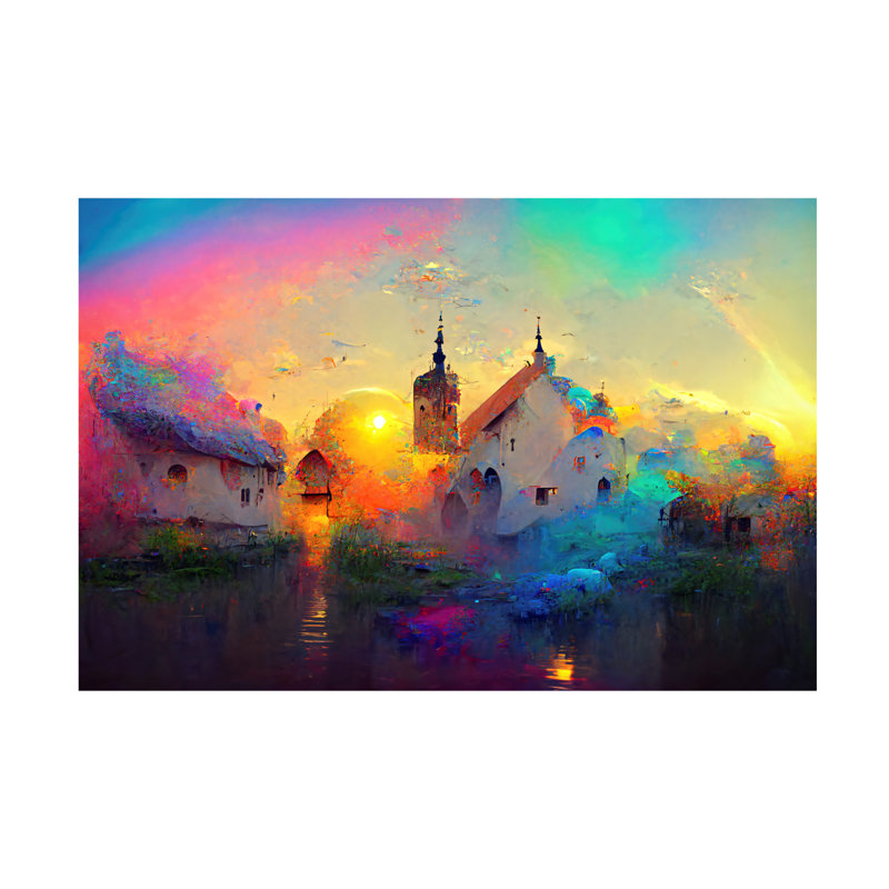 Art sur toile Kyreigh Ray Heere, H 12 po x l 19 po x P 2 po