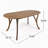 Acacia Wood 70" Dining Table-1158911986
