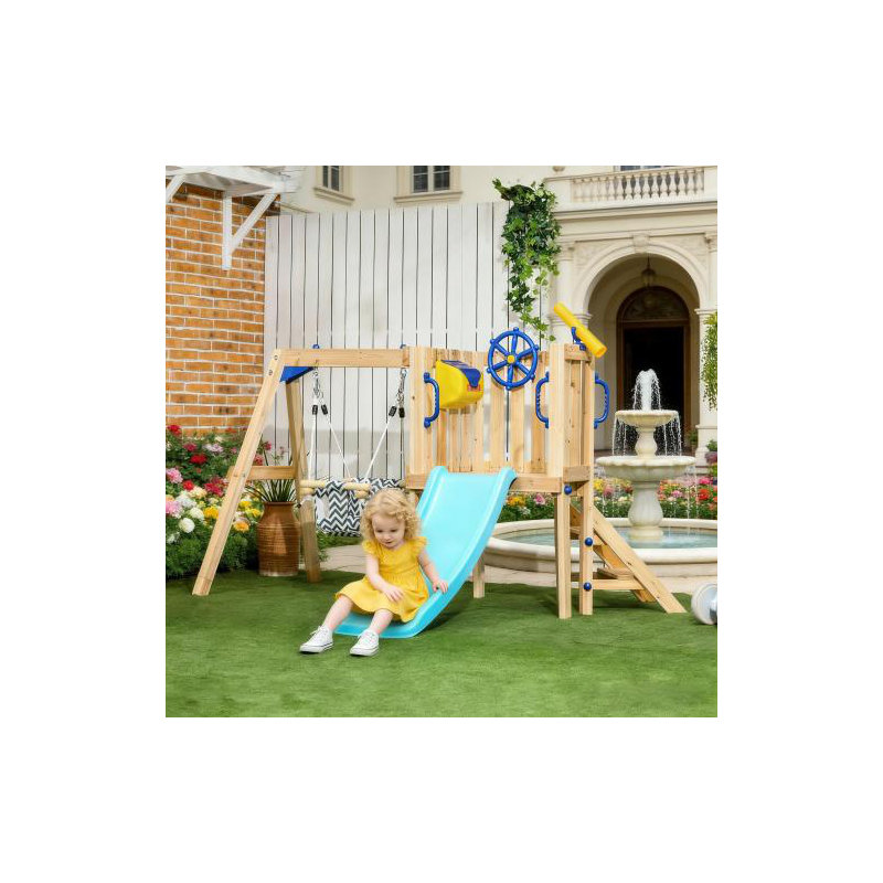 Ensemble de jeu d'extérieur en bois pour tout-petits