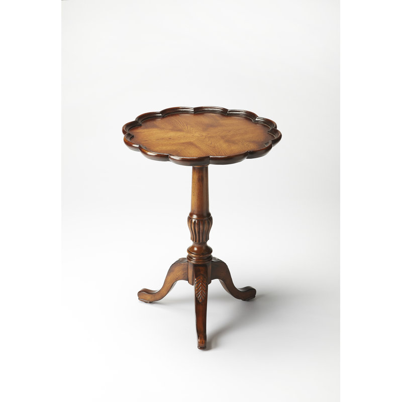 Dansby Pedestal Side Table, Vintage Oak