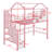 Twin Size Metal Loft Bed With Roof Design And A Storage Box-1940758601