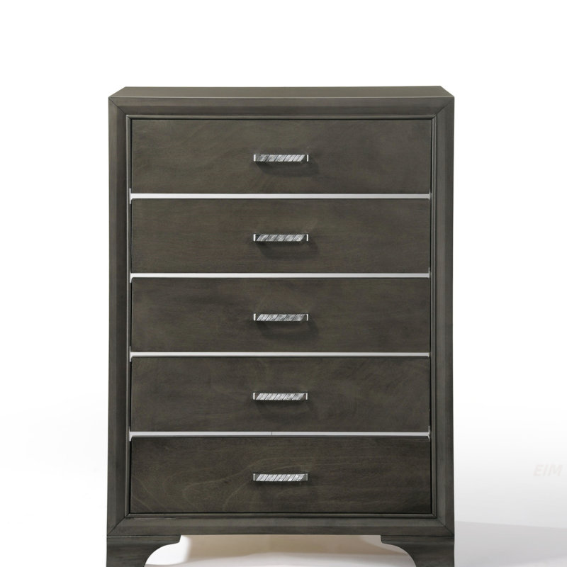 Commode Carine II à finition grise
