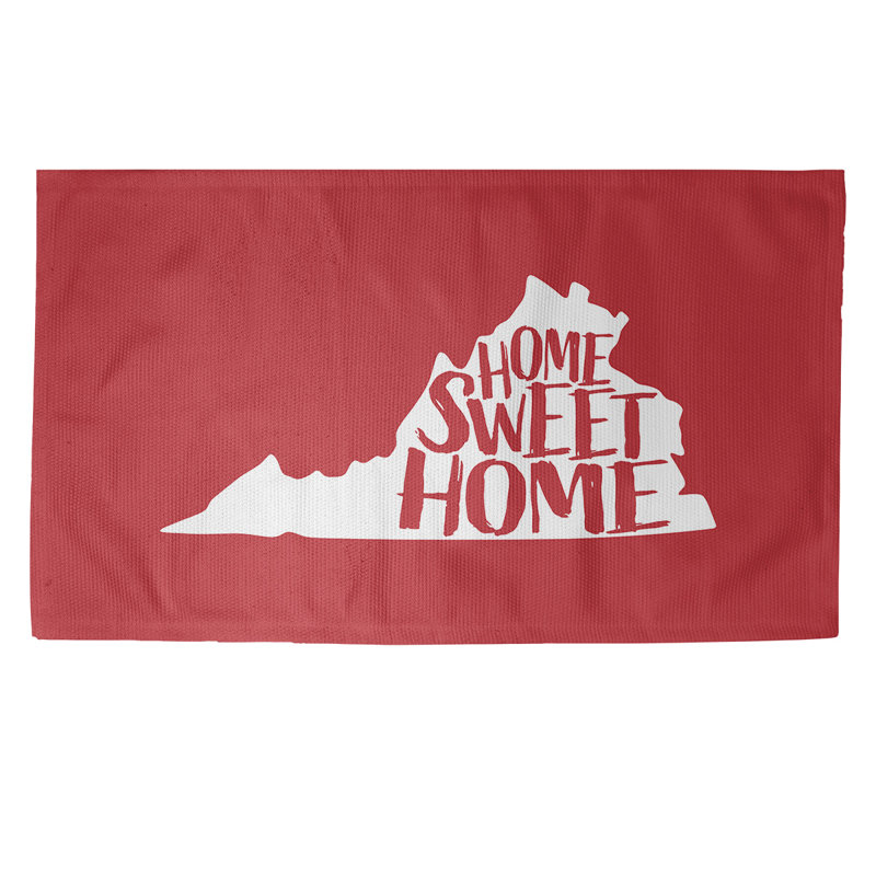 Tapis de zone rouge home Virginia, Rectangle 2 pi x 3 pi
