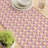 Rectangular Geometric Cotton Twill Table Runner-32634741