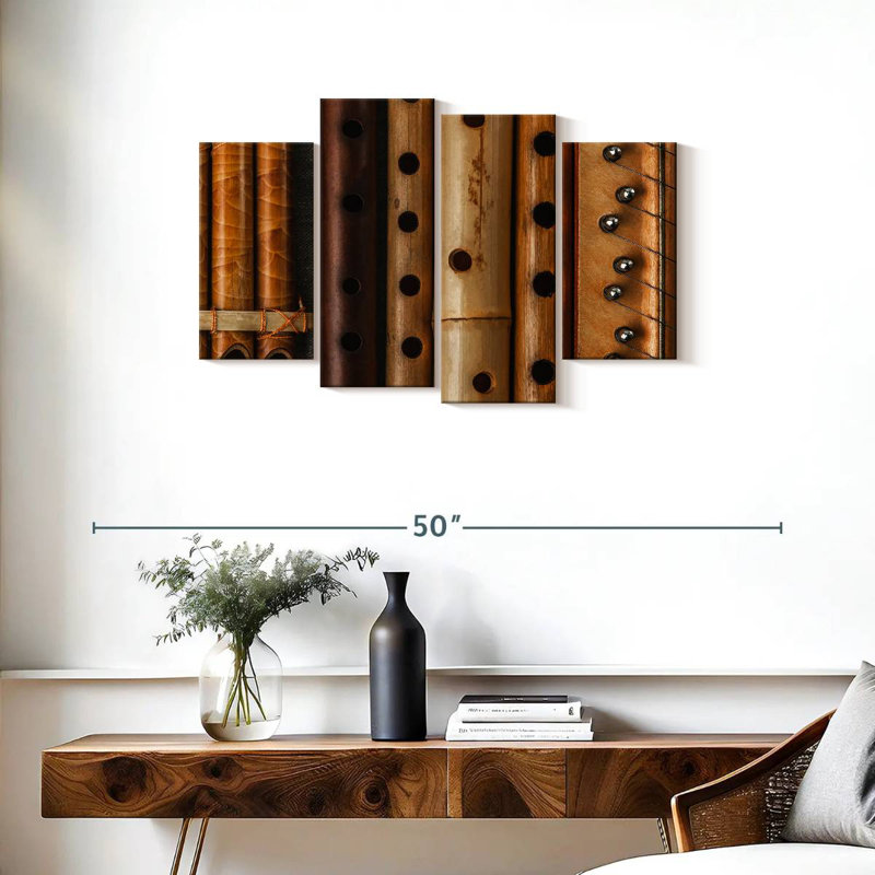 Abarca Wooden Flutes, 22'' H x 36'' W