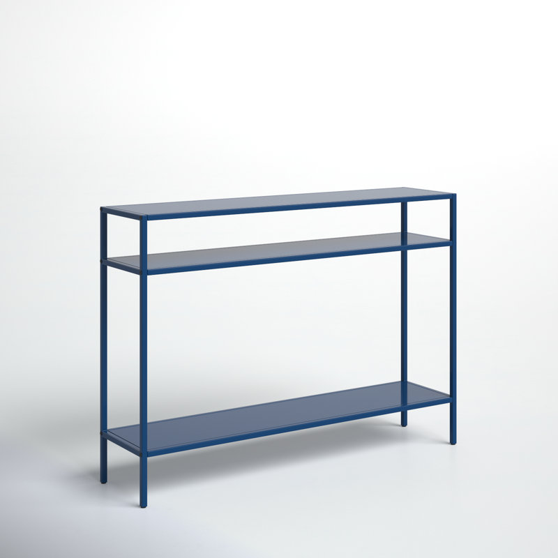 Aisha Console Table, Mykonos Blue, 30" H x 42" W x 10" D