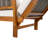 Caleta 94.41'' Modern Coastal Acacia Solid Wood & Wicker Outdoor Daybed with Adjustable Armrests