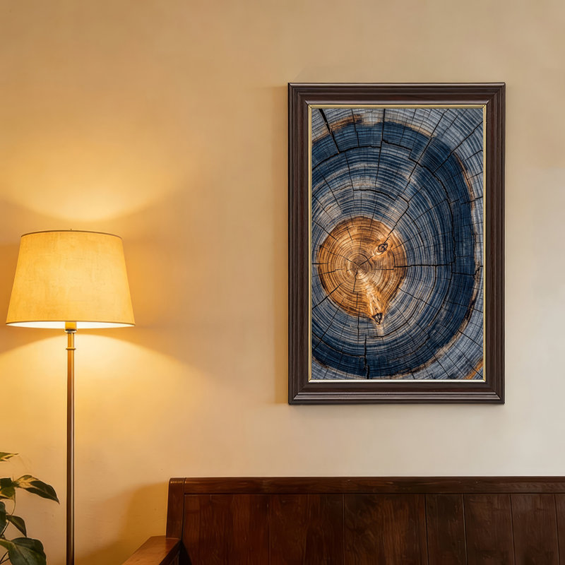 «Blue and Brown», H 18 po x l 12 po