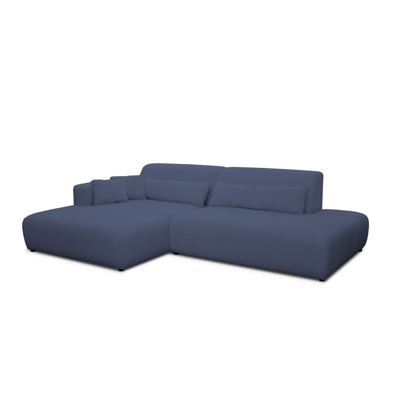 5 Seater Corner Sofa , Blue, Right Hand Facing