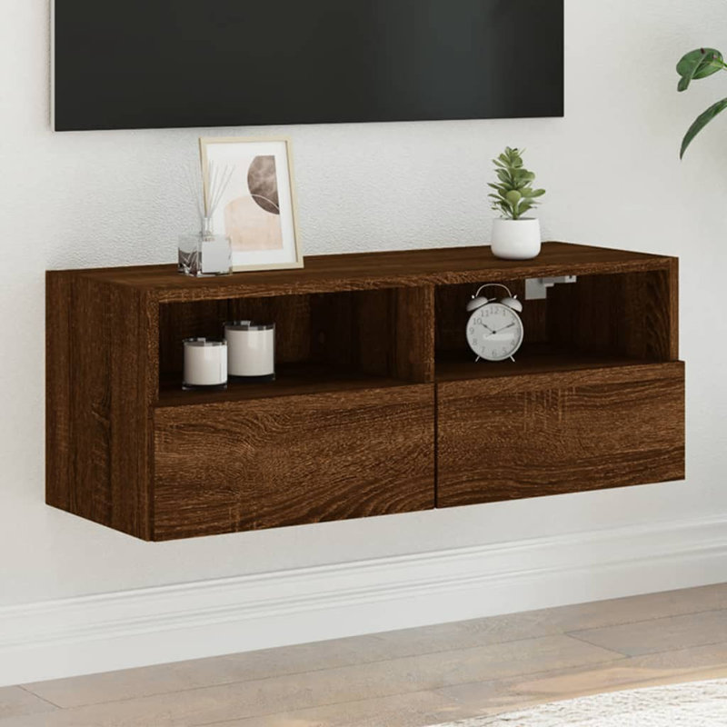 Unfinished TV Stand for TVs up to 28" with Fireplace Included, White, 11.8"H x 11.8"W x 39.4"L
