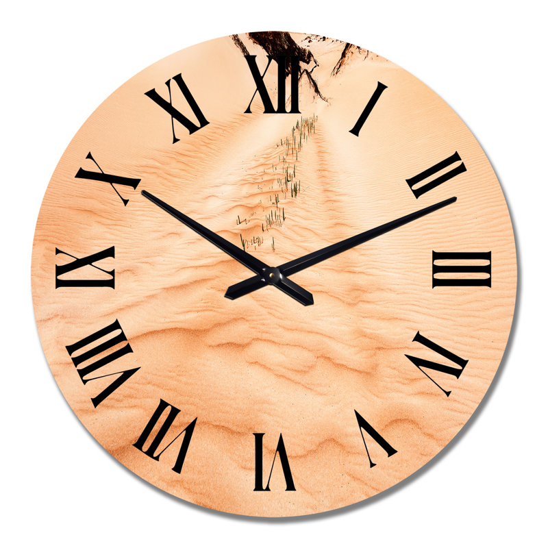 Rippled Sand in The Desert Ii - Horloge murale traditionnelle, Moyen