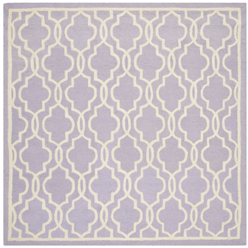 Tapis en laine touffeté à la main Cannen, Carré 6 pi