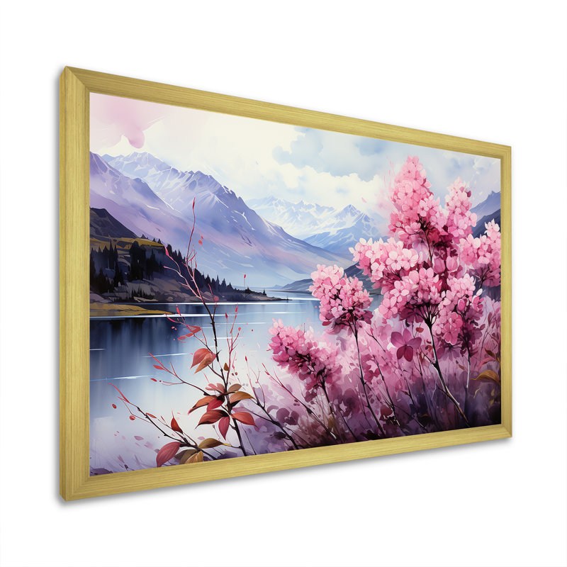 Lilacs Charm Volanco Delight I sur impression sur toile, Encadrement doré, H 30 po x l 40 po