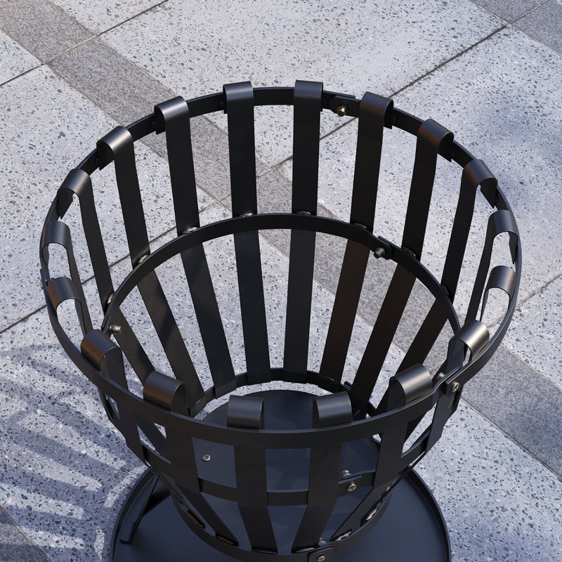 Abigailgrace Round Steel Smokeless Fire Pit