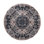 Amelio Round 120 cm x 120 cm Floral and Oriental Dhurrie Area Rug