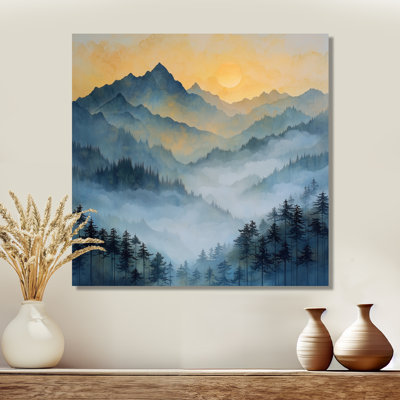 Gercas Misty Mountain Sunrise I - montagnes, art mural