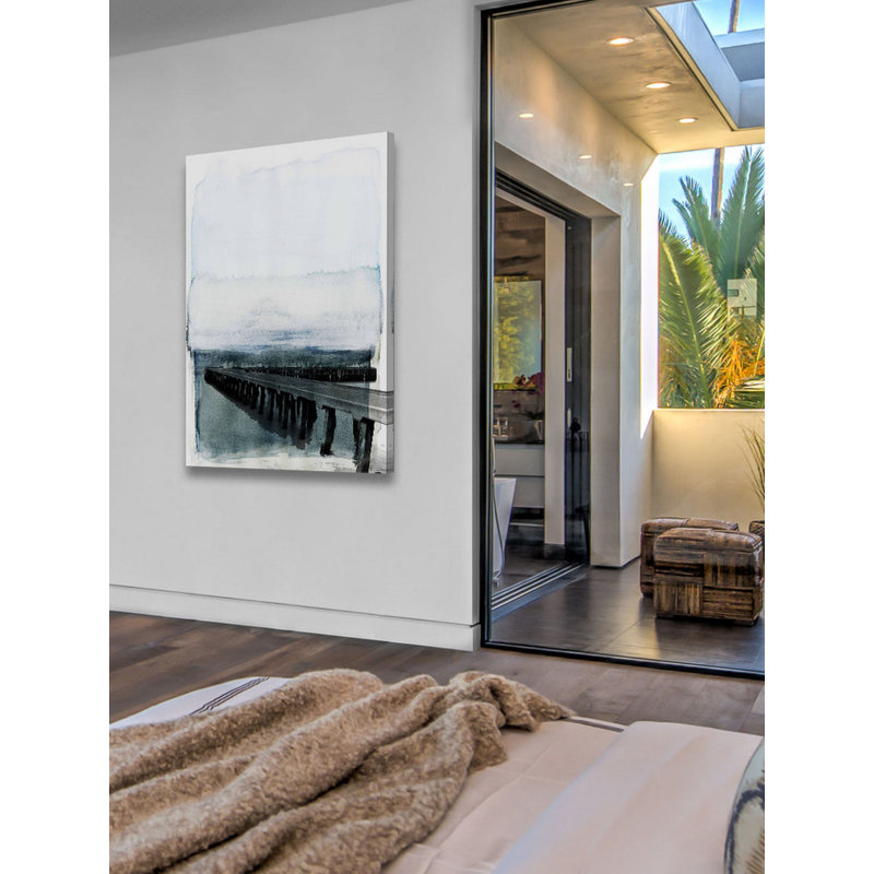 « wharf » par parvez taj,, reproduction d’art sur toile tendue, H 60 po x l 40 po